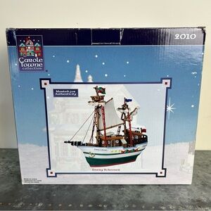 Lemax Carole Towne Collection Emery Schooner Boat Ship Village 2010 New TESTED